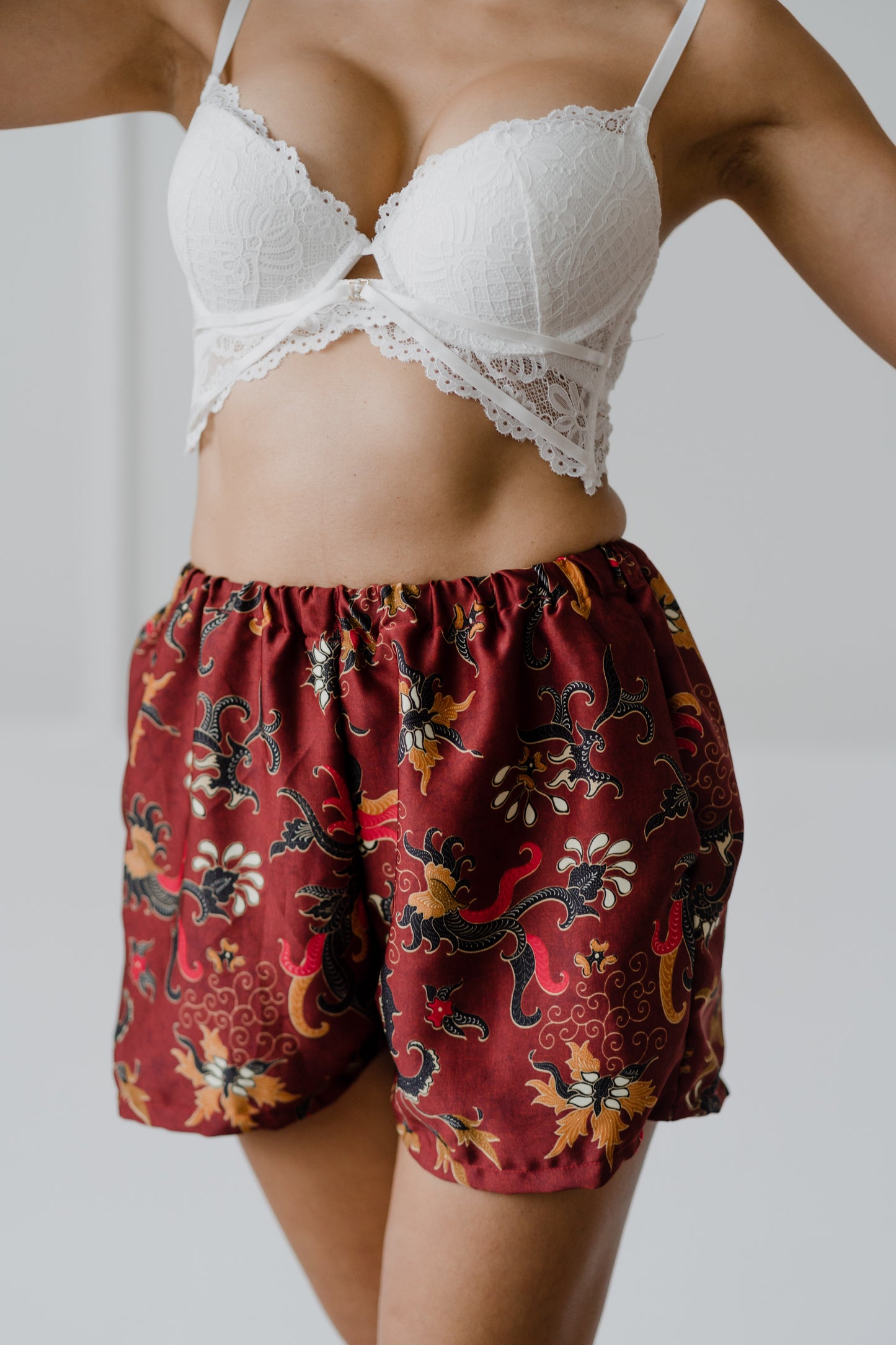 Scarlet Batik Shorts